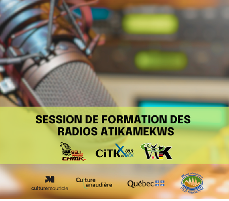 Formation des animateur·trices de radios atikamekws
