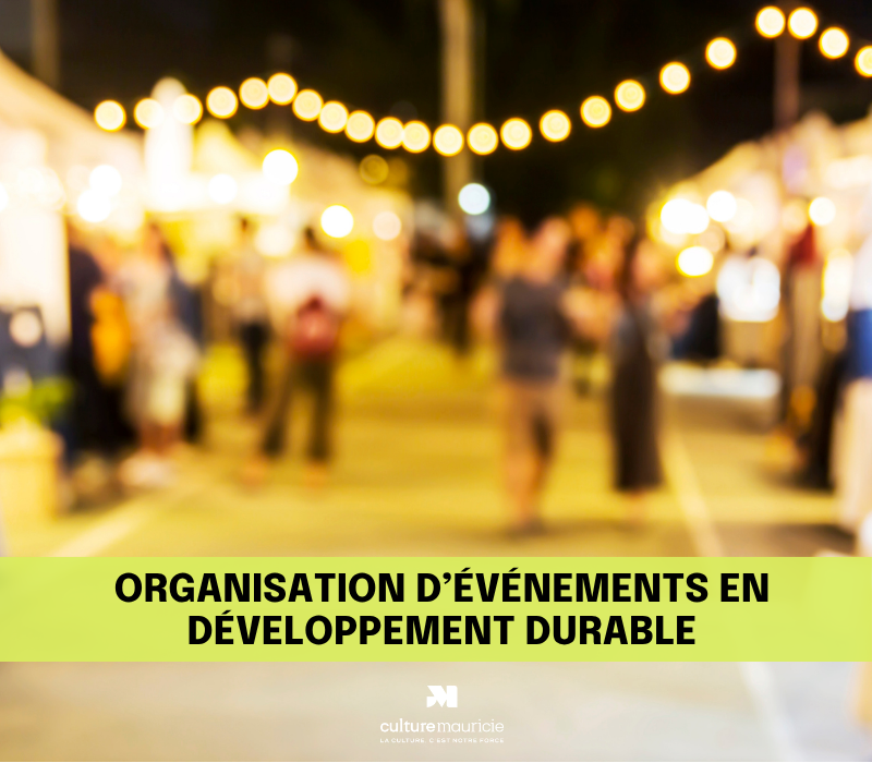 Formation / Organisation d’événements en développement durable ou non